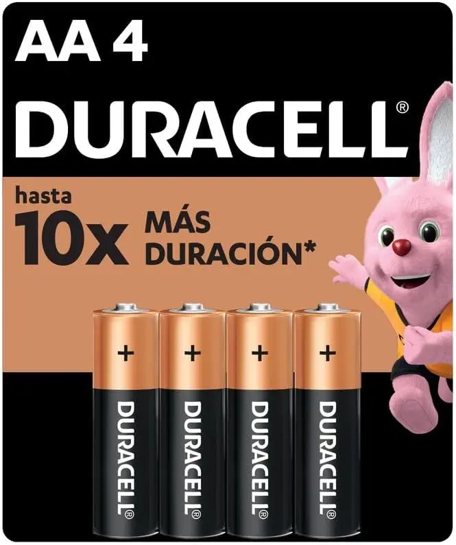 PILA ALCALINA AA DURACELL C/4 PZAS DURACELL