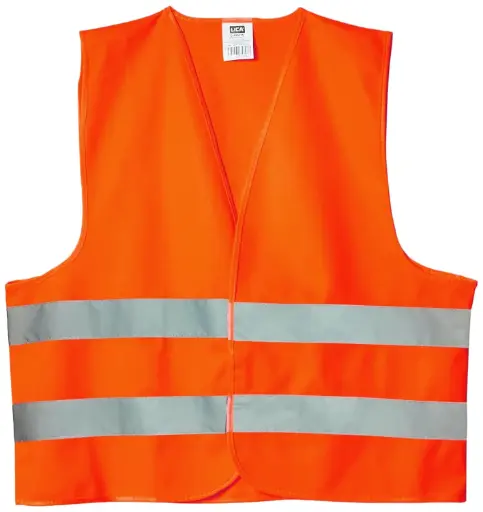 CHALECO DE SEGURIDAD REFLEJANTES ALTA VISIBILIDAD NARANJA LICA