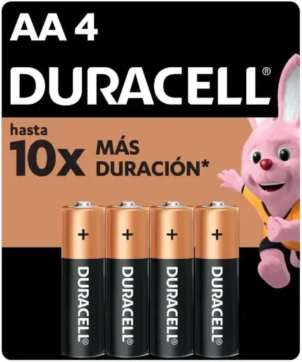 PILA ALCALINA AA DURACELL C/4 PZAS DURACELL
