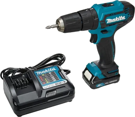 TALADRO ATORNILLADOR INALAMBRICO 1/2" 18 V VVR 600-1900 RPM 62/36NM C0N 2BAT+CARG ESTUCHE PLAST MAKITA