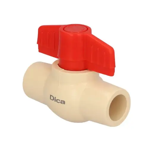 VALVULA DE ESFERA EN CPVC PARA CEMENTAR 3/4" DICA